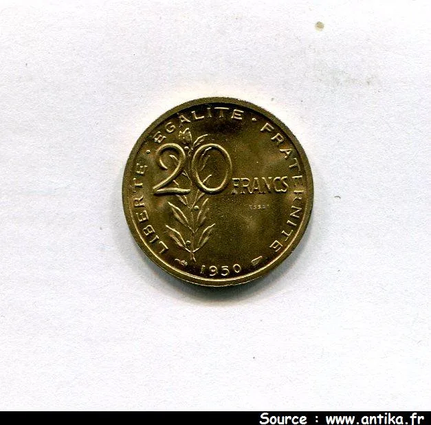 20 FRANCS Concours de TURIN