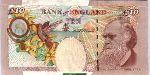 10 Pounds Elizabeth II & C.Darwin * * * * * * * * * * * PROMO