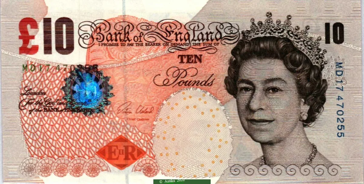 10 Pounds Elizabeth II & C.Darwin * * * * * * * * * * * PROMO