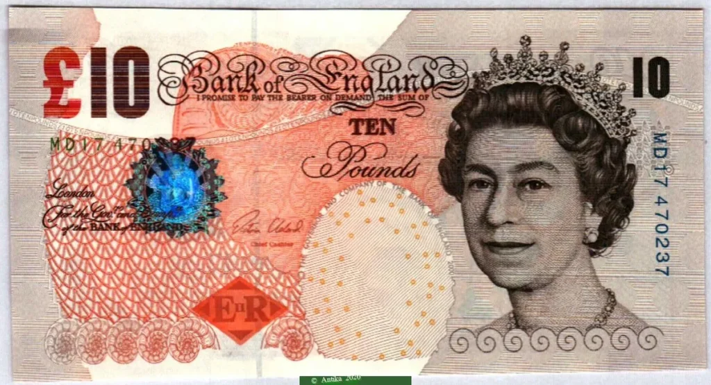 10 Pounds Elizabeth II & C.Darwin * * * * * * * * * * * * * * PROMO