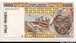 1000 Francs Femme foulard & Huttes * * * * * * * * * * D:Mali
