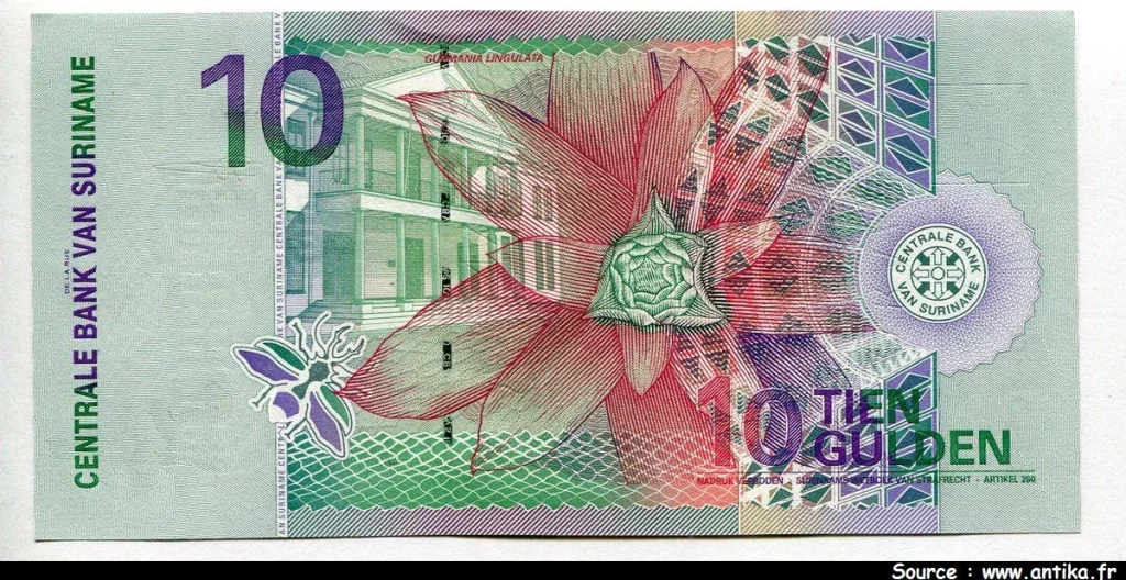 10 Gulden Fleurs & Oiseau * *