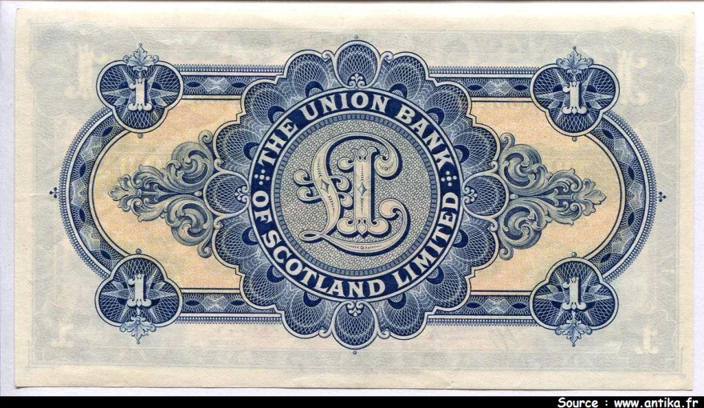 1 Pound The Union Bank of Scotland Limited Statues Equestres PROMO