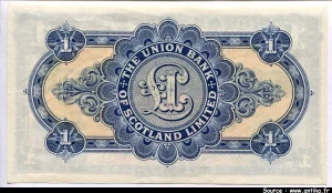 1 Pound The Union Bank of Scotland Limited Statues Equestres PROMO