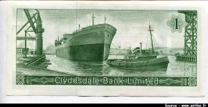 1 Pound Armoirie "Clydesdale Bank Limited " * *