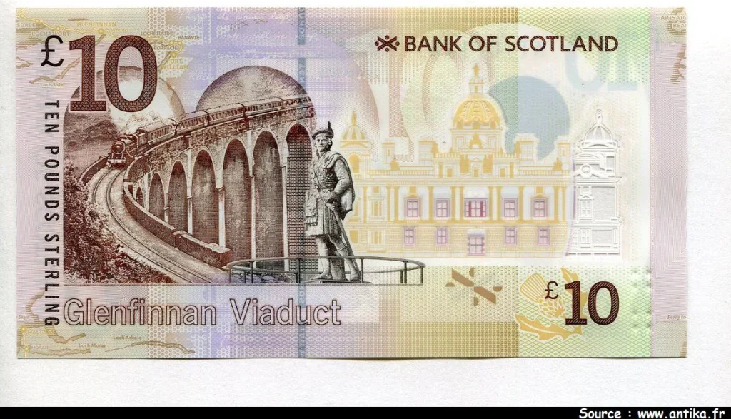 10 Pounds Bank of Scotland Walter Scott & Chemin de Fer * * * NEW