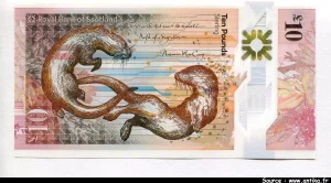 10 Pounds Royal Bank of Scotland Marie Somerville - Loutres * * * * * * * * * * *