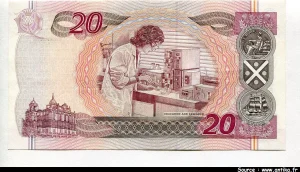 20 Pounds Sir W.Scott & Biologiste Bank of Scotland