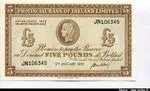 5 Pounds Provincial Bank of Irland Limited Caméo portrair Archaïque * * * *