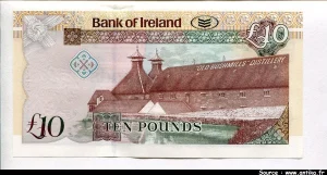 10 Pounds Bank of Ireland Distillerie * * * * * * * * * * * NEW