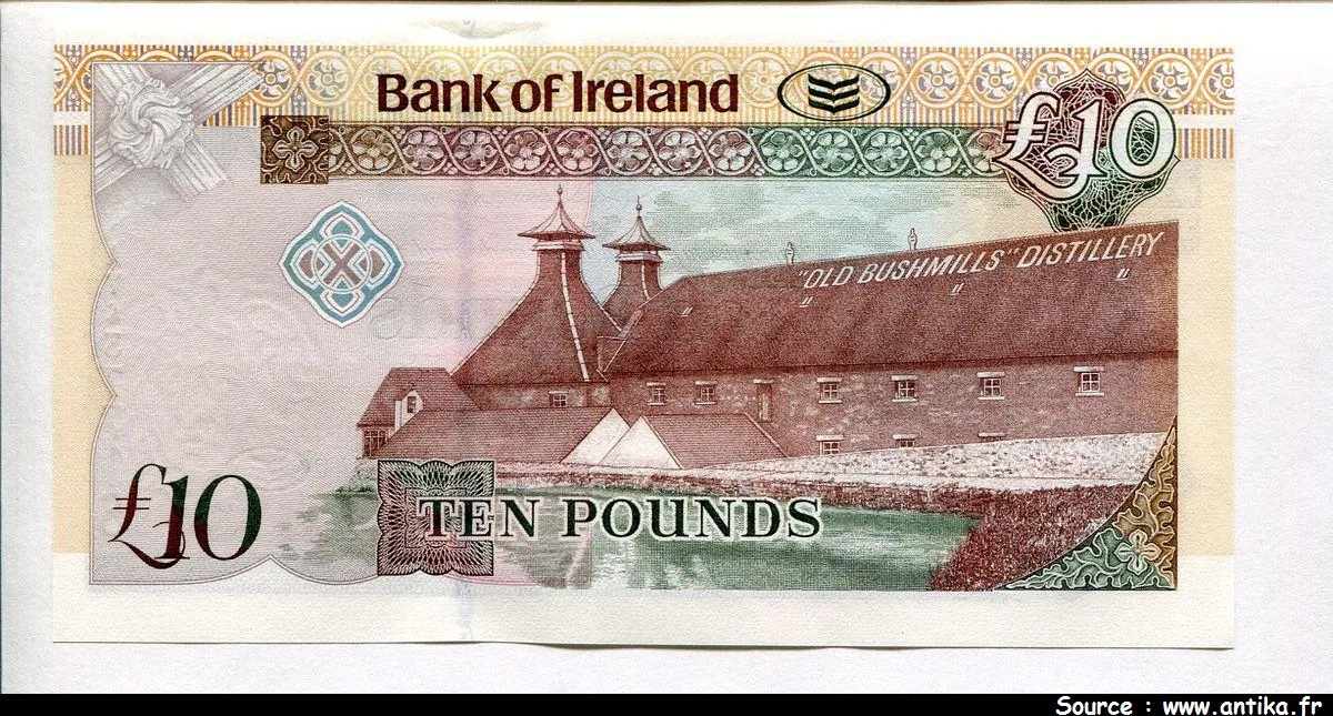 10 Pounds Bank of Ireland Distillerie * * * * * * * * * * * NEW