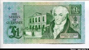 1 Pound Vert Scène de marché & D.de Lisle Brock PROMO * * * * * * * * * * * * * * *