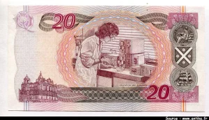 220 Pounds Sir W.Scott & Biologiste Bank of Scotland