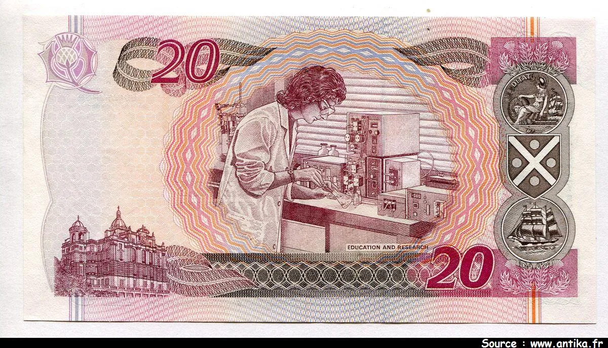 220 Pounds Sir W.Scott & Biologiste Bank of Scotland