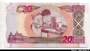 20 Pounds Sir W.Scott & Biologiste Bank of Scotland