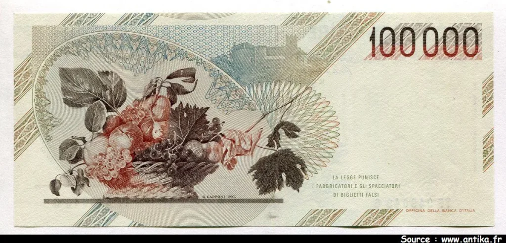 100 000 Lire Caravaggio * * * * * * * * * * PROMO