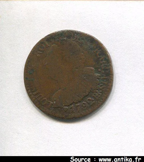 6 DENIERS FRANCAIS, An 4 et 5 LOUIS XVI