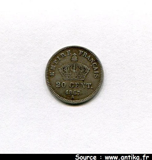 20 CENTIMES NAP III T.L G.M