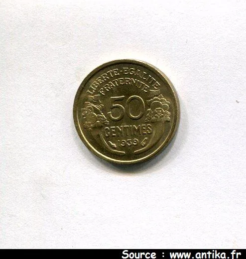 50 CENTIMES MORLON Bronze-Alu