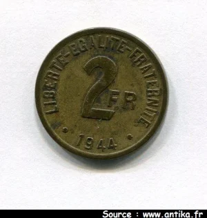 2 FRANCS PHILADELPHIE