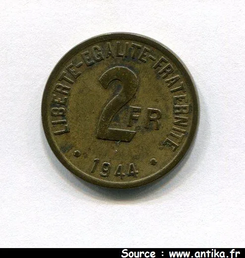2 FRANCS PHILADELPHIE