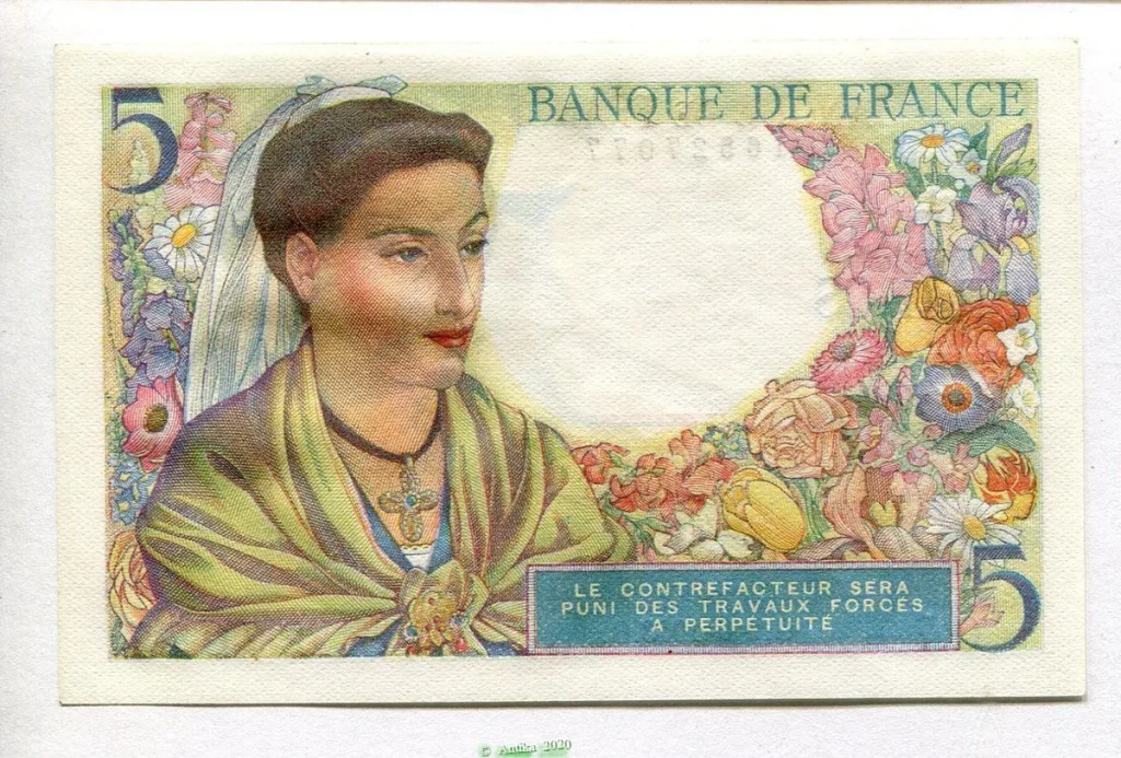 5 FRANCS BERGER - Type 1943