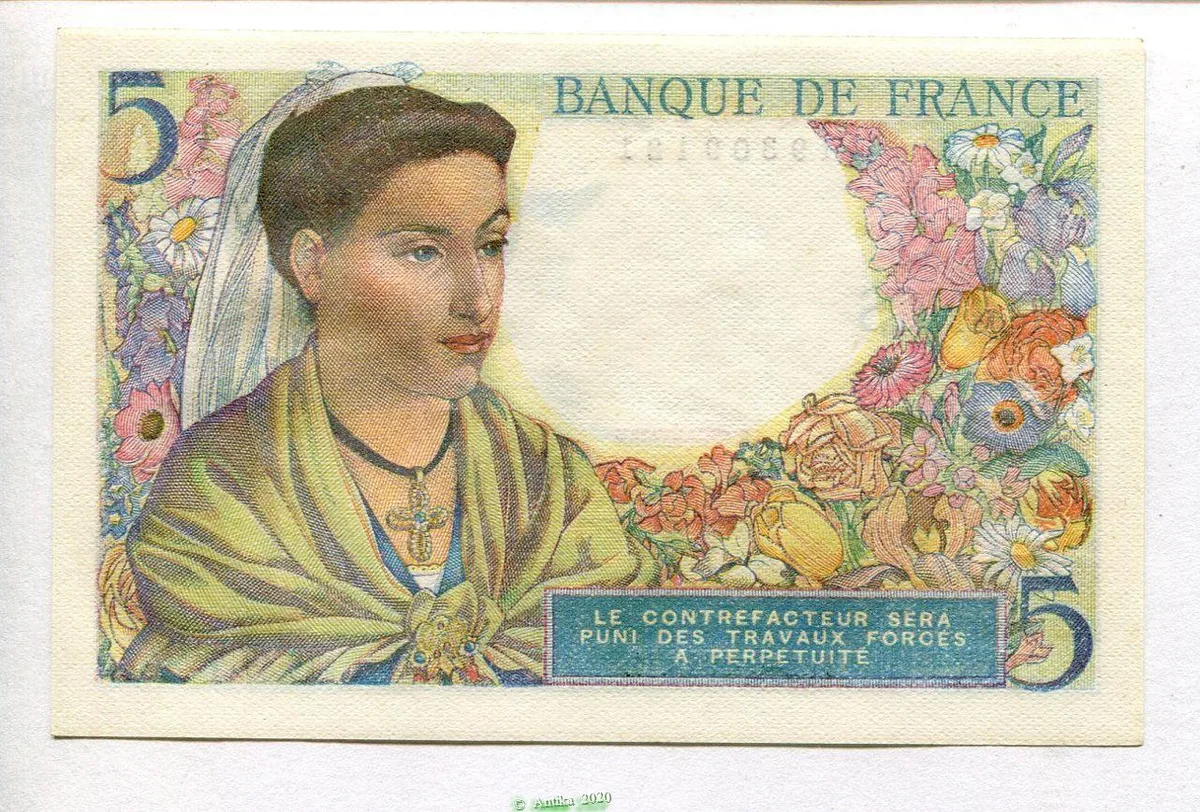 5 FRANCS BERGER - Type 1943