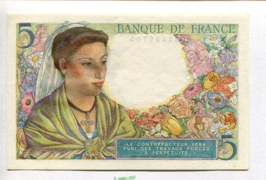 5 FRANCS BERGER - Type 1943
