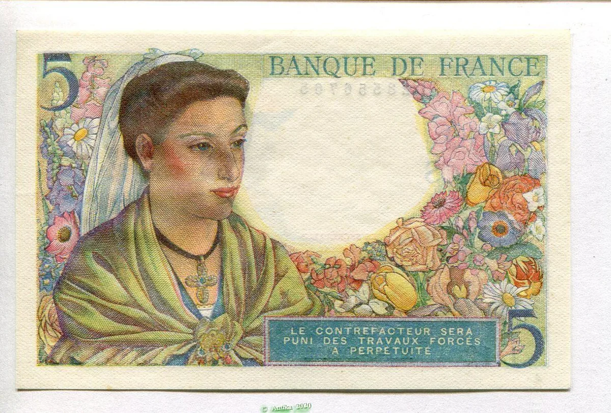 5 FRANCS BERGER - Type 1943