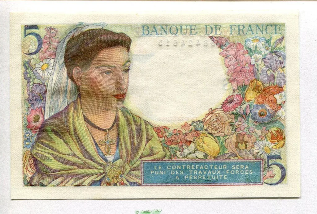 5 FRANCS BERGER - Type 1943