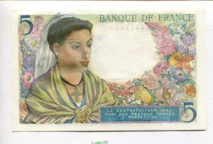 5 FRANCS BERGER - Type 1943