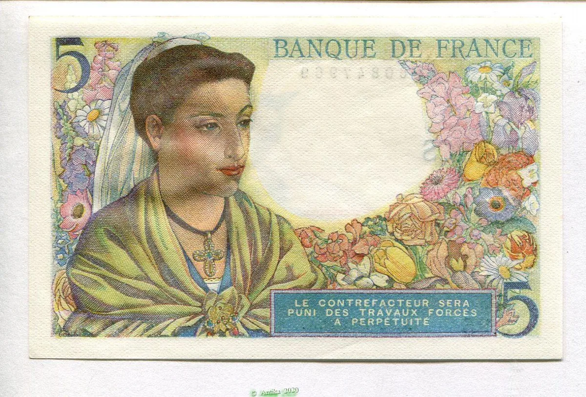 5 FRANCS BERGER - Type 1943
