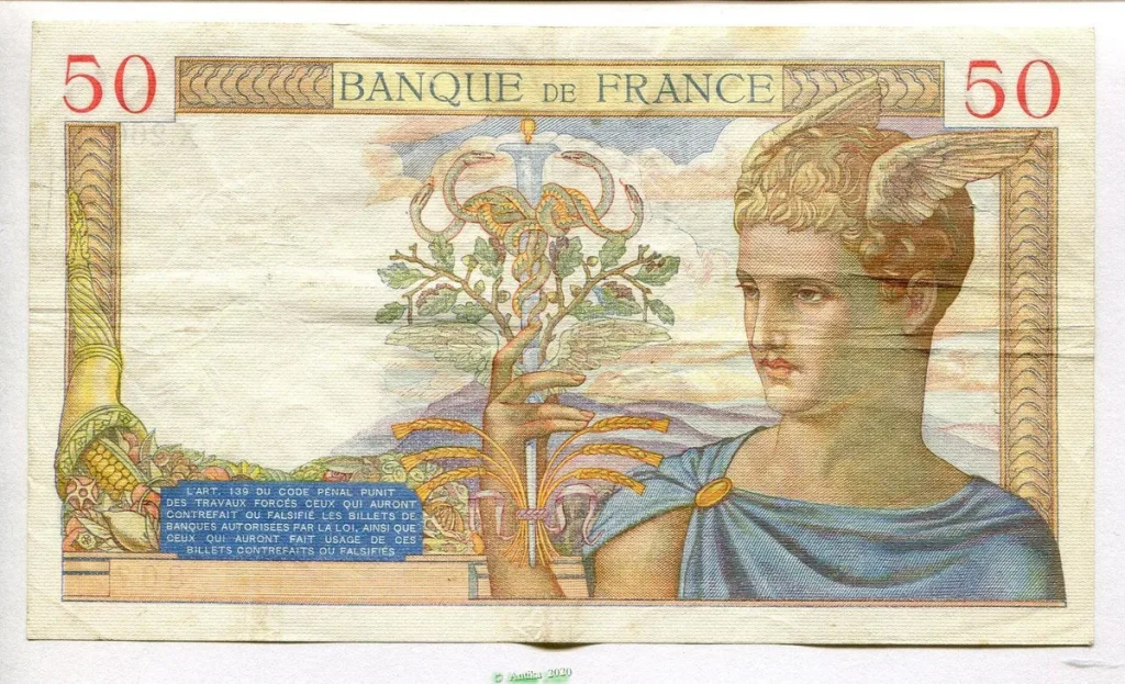 50 FRANCS CERES - Type 1933