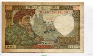 50 FRANCS JACQUES CŒUR - Type 1941