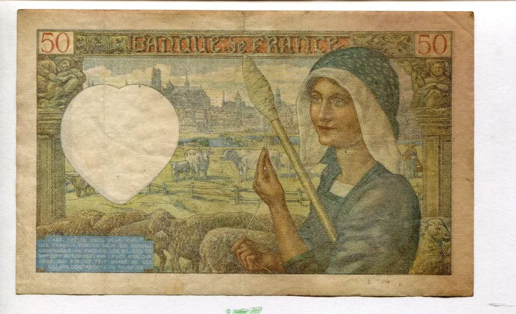 50 FRANCS JACQUES CŒUR - Type 1941