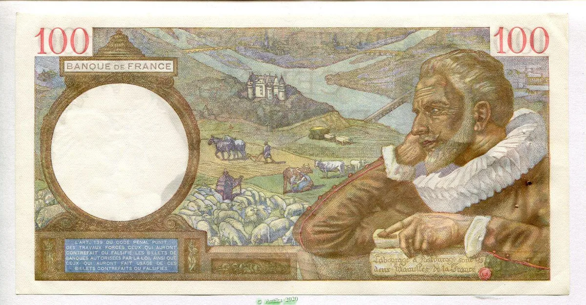 100 FRANCS SULLY - Type 1939