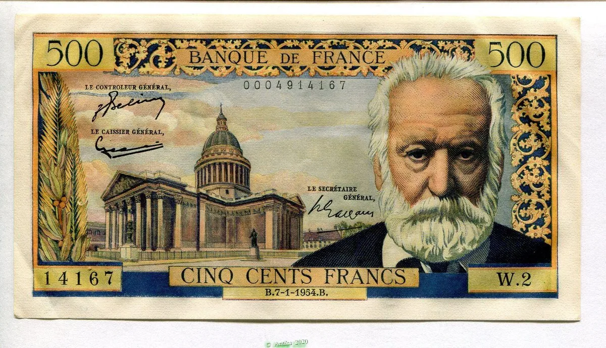 500 FRANCS VICTOR HUGO - Type 1953