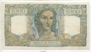 1000 FRANCS MINERVE & HERCULE - Type 1945