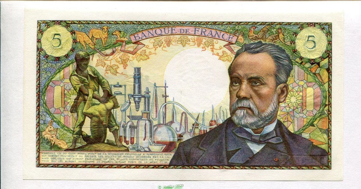 5 FRANCS PASTEUR - Type 1966