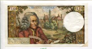 10 FRANCS VOLTAIRE - Type 1963