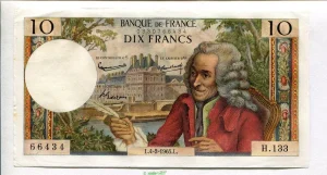 10 FRANCS VOLTAIRE - Type 1963