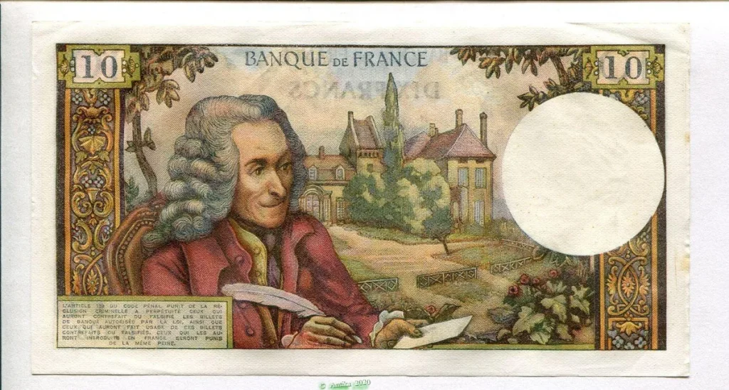 10 FRANCS VOLTAIRE - Type 1963