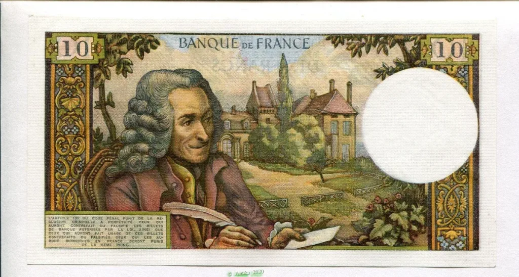 10 FRANCS VOLTAIRE - Type 1963