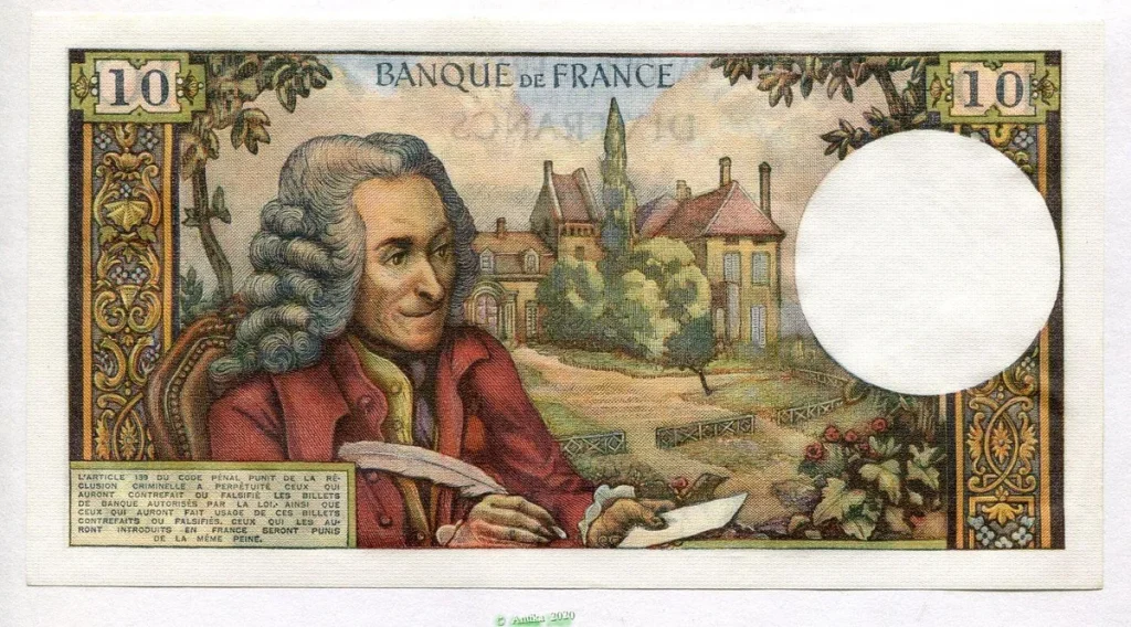 10 FRANCS VOLTAIRE - Type 1963
