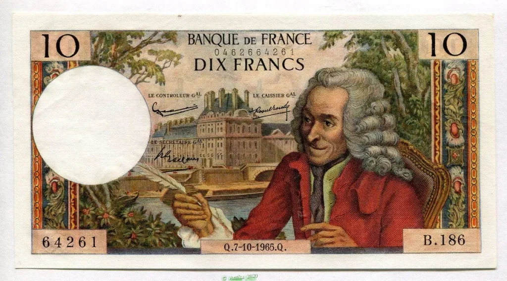 10 FRANCS VOLTAIRE - Type 1963