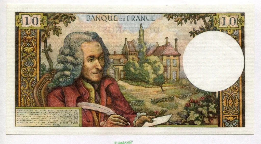 10 FRANCS VOLTAIRE - Type 1963