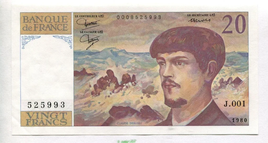 20 FRANCS DEBUSSY - Type 1980