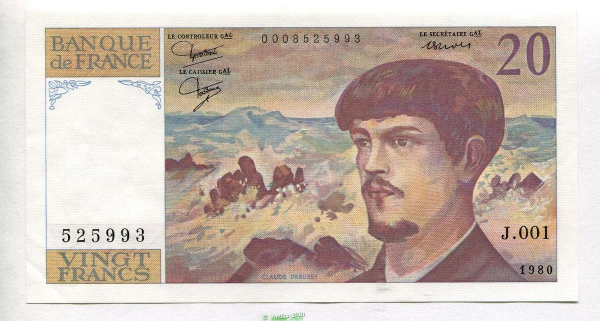 20 FRANCS DEBUSSY - Type 1980