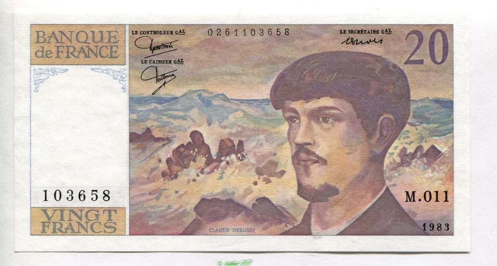 20 FRANCS DEBUSSY - Type 1980