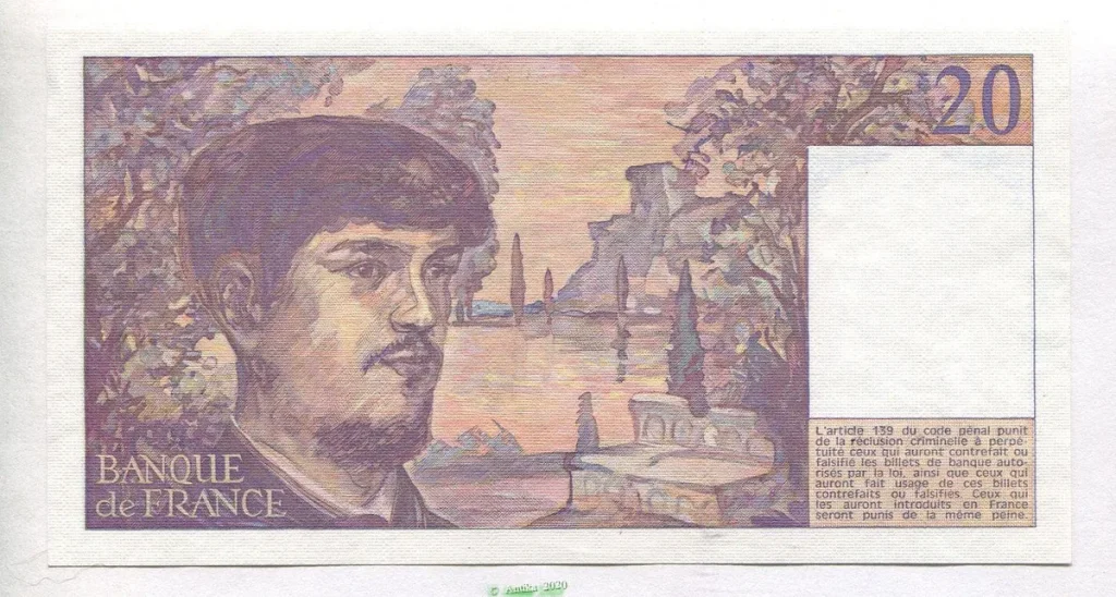 20 FRANCS DEBUSSY - Type 1980